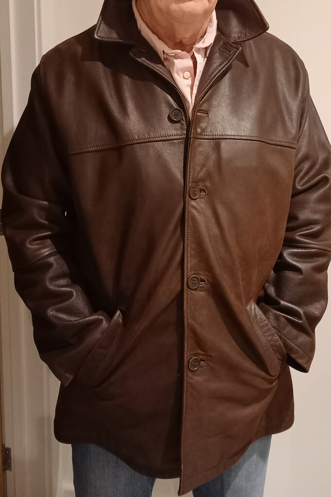 blue harbour leather jacket